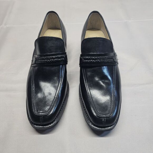 Japanese Mens Loafers Size 9.5 Black‎ - Picture 1 of 13